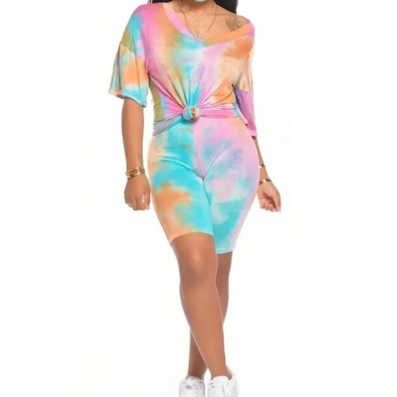 Ladies Tie Dye 2 Piece Set sz Small - Picture 1 of 3